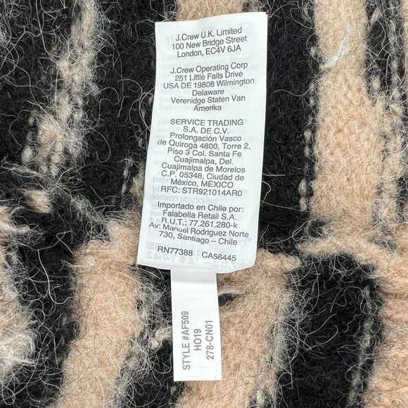 Madewll Women's Size XS Tiger Stripe Shrunken Pullover‎ Sweater - Picture 10 of 10